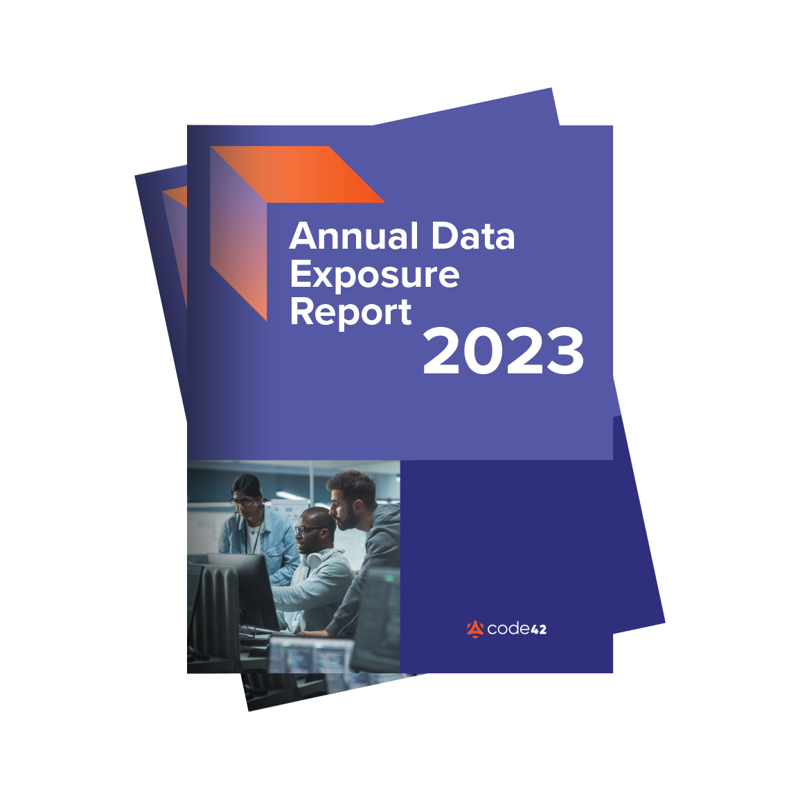 The cover image on Code42's 2023 Annual Data Exposure report.